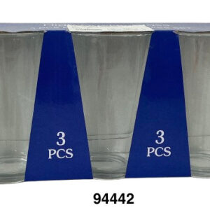 SET VASO CRISTAL BROCADO 16OZ 3/1